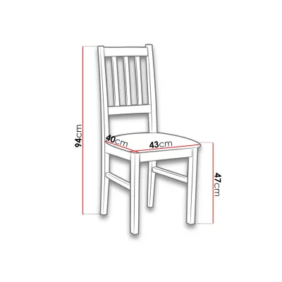 Židle do kuchyně EDON 400 - olše / černá