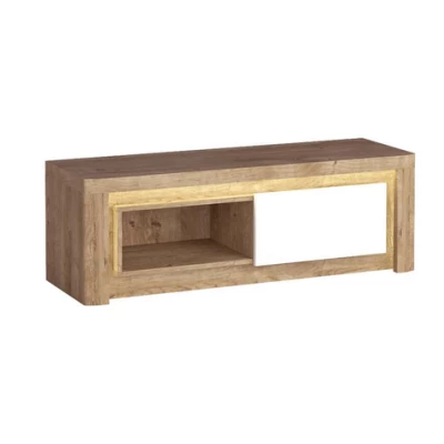 Televizní stolek DORITH - dub ribbeck / bílý