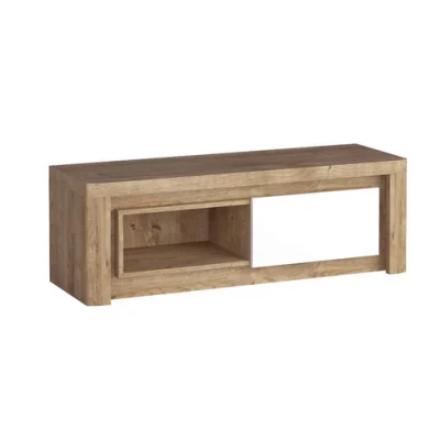 Televizní stolek DORITH - dub ribbeck / bílý