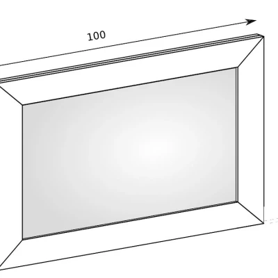 Nastěnné zrcadlo GIADA - dub
