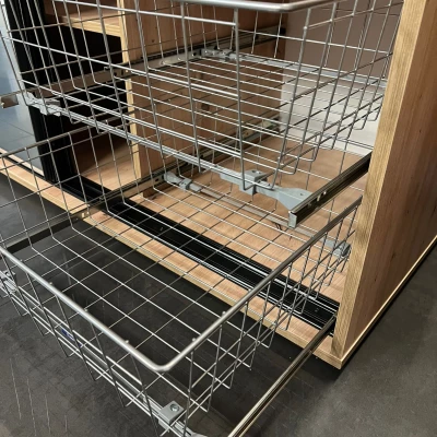 Drátěný úložný koš do skříně UNIS - hloubka 60 cm