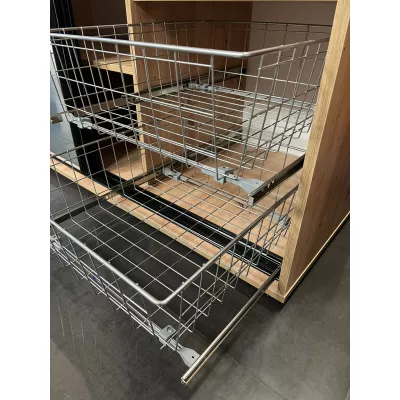 Drátěný úložný koš do skříně UNIS - hloubka 60 cm