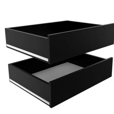 Set 2 šuplíků do skříní o hloubce 45 cm UNIS - černá
