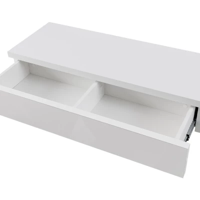 Toaletka SANCO - bílá / lesklá bílá