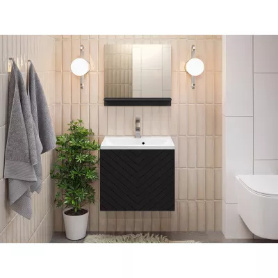 Sestava do koupelny PRESTA 10 - černá + umyvadlo a sifon ZDARMA