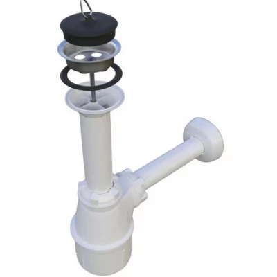 Sestava do koupelny PRESTA 10 - černá + umyvadlo a sifon ZDARMA