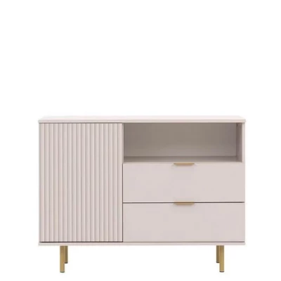 Kombinovaná komoda do obývacího pokoje IREDELL - zlatá / kašmír