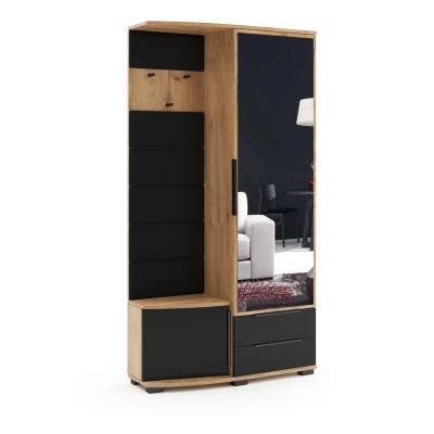 Stěna do předsíně s čalouněnými panely AVA - pravá