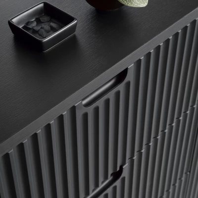 Toaletní stolek LOTAS - černý