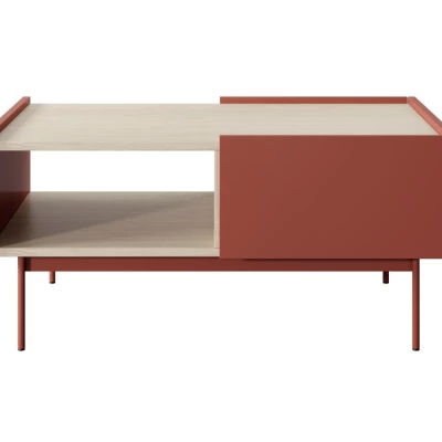 Konferenční stolek PAULIEN - cihlový