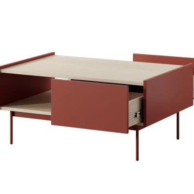 Konferenční stolek PAULIEN - cihlový