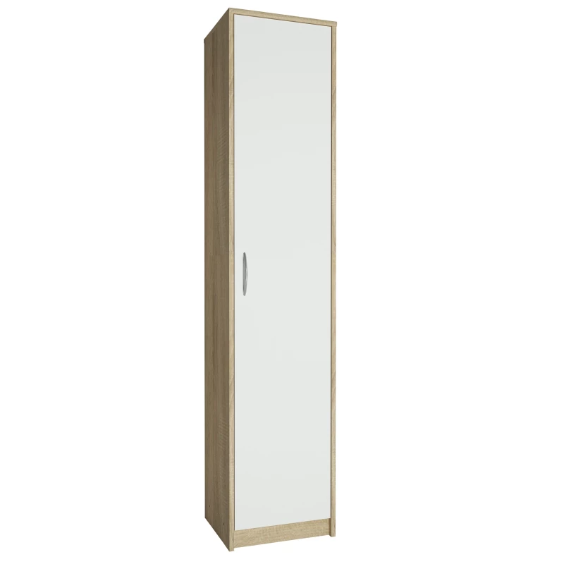 Regál MAREK - dub sonoma / bílý