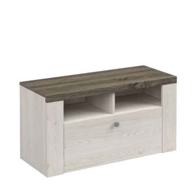 Nízký botník LEONOR - sibiu larche / dub sonoma lanýž