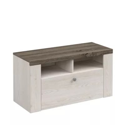 Nízký botník LEONOR - sibiu larche / dub sonoma lanýž