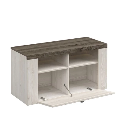 Nízký botník LEONOR - sibiu larche / dub sonoma lanýž