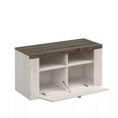 Nízký botník LEONOR - sibiu larche / dub sonoma lanýž