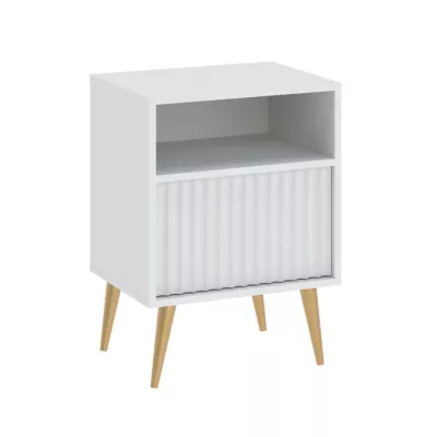 Noční stolek JEWETT - bílý