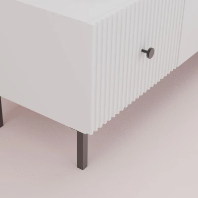 Konferenční stolek HASKEL - bílý + černý