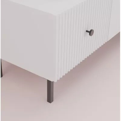 Konferenční stolek HASKEL - bílý + černý