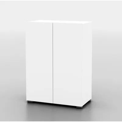 Úzká komoda s dvířky AFIBA - bílá