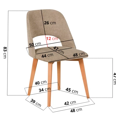 Jídelní židle RAMONA 400 - černá / zelená