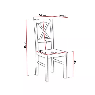 Kuchyňská židle DANBURY 11 - černá