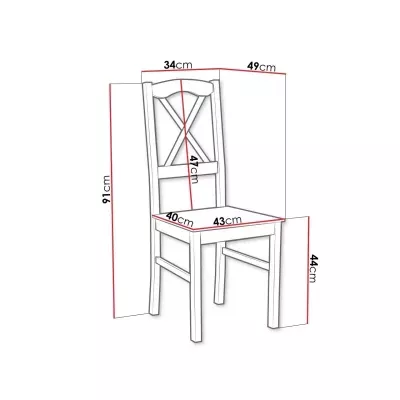 Kuchyňská židle DANBURY 11 - černá