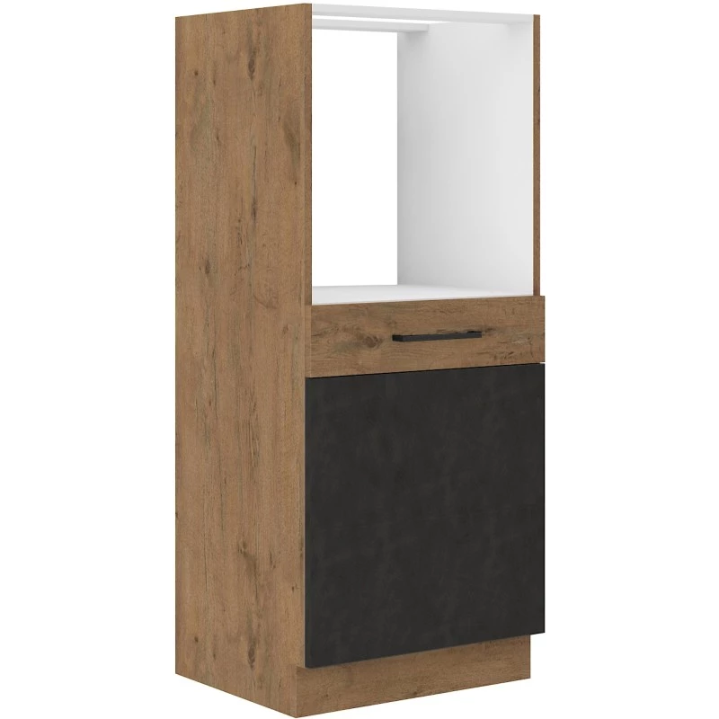 Kuchyňská skříňka na vestavnou troubu VANYA - šířka 60 cm, matera / dub lancelot