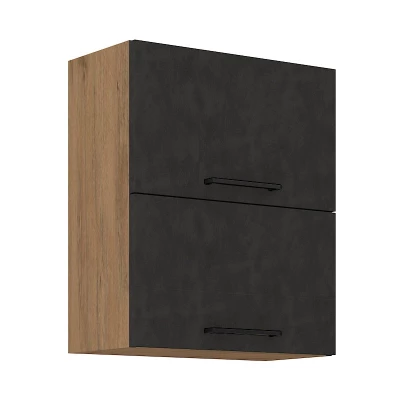 Horní výklopná skříňka VANYA - šířka 60 cm, matera / dub lancelot