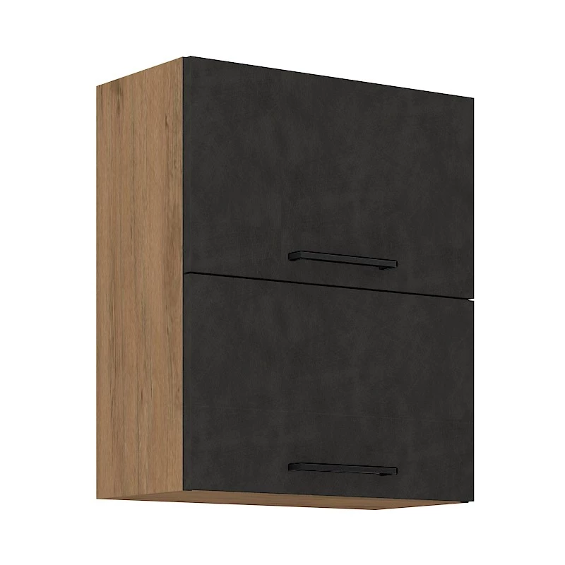 Horní výklopná skříňka VANYA - šířka 60 cm, matera / dub lancelot