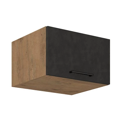 Hluboká digestořová skříňka VANYA - šířka 60 cm, matera / dub lancelot