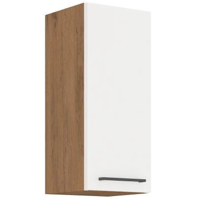 Horní kuchyňská skříňka VANYA - šířka 30 cm, bílá / dub lancelot