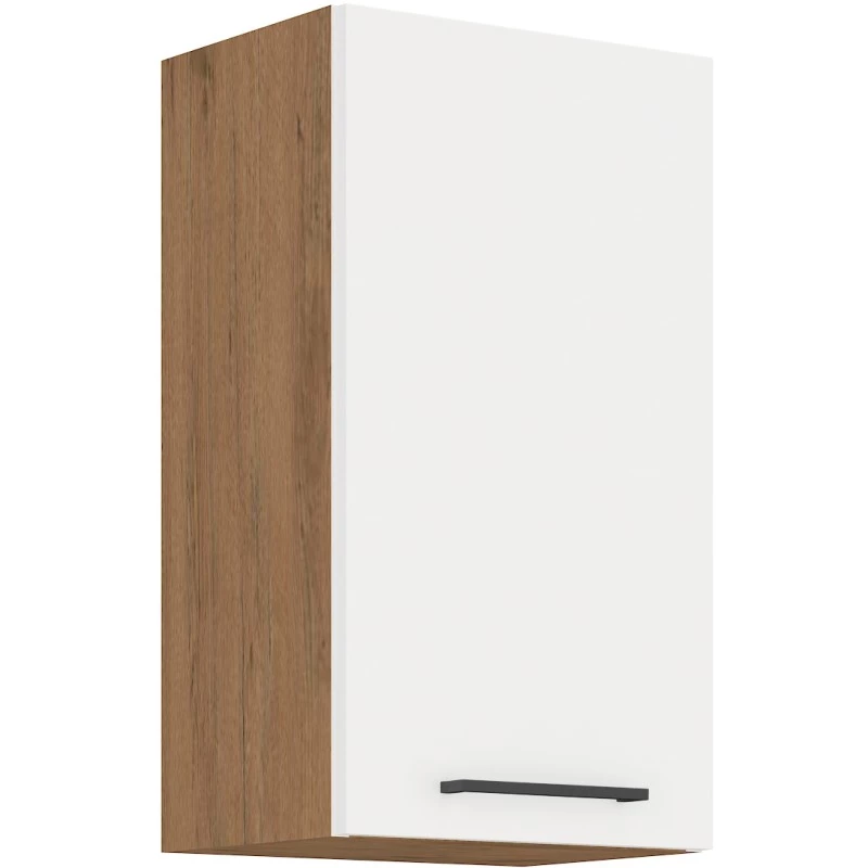 Horní kuchyňská skříňka VANYA - šířka 40 cm, bílá / dub lancelot