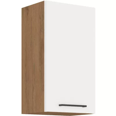 Horní kuchyňská skříňka VANYA - šířka 40 cm, bílá / dub lancelot