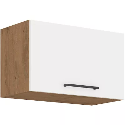 Digestořová skříňka VANYA - šířka 60 cm, bílá / dub lancelot