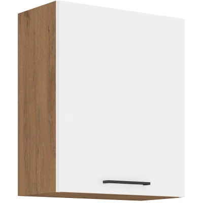 Horní kuchyňská skříňka VANYA - šířka 60 cm, bílá / dub lancelot