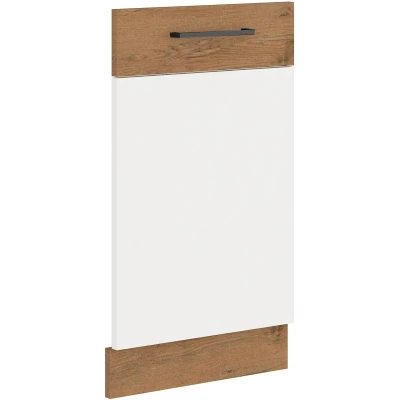 Dvířka pro vestavnou myčku VANYA - 45x72 cm, bílá / dub lancelot