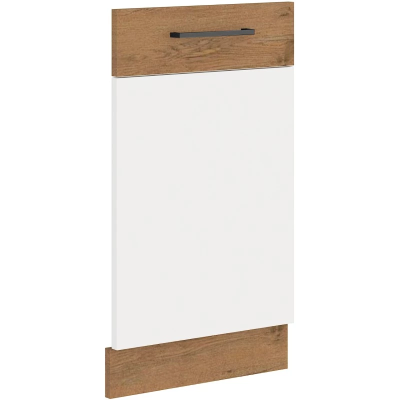 Dvířka pro vestavnou myčku VANYA - 45x72 cm, bílá / dub lancelot