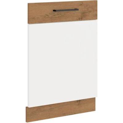 Dvířka pro vestavnou myčku VANYA - 60x72 cm, bílá / dub lancelot