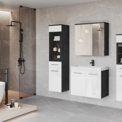 Koupelnová sestava ESTELA 2 - matera / bílá lesk