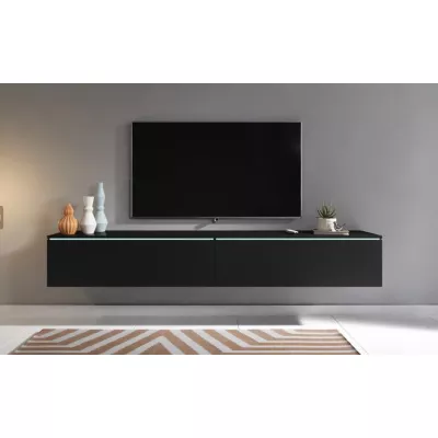 TV stolek CERIEE 180 - černý grafitový